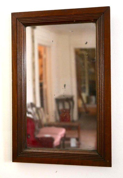Walnut Victorian Eastlake Wall Mirror