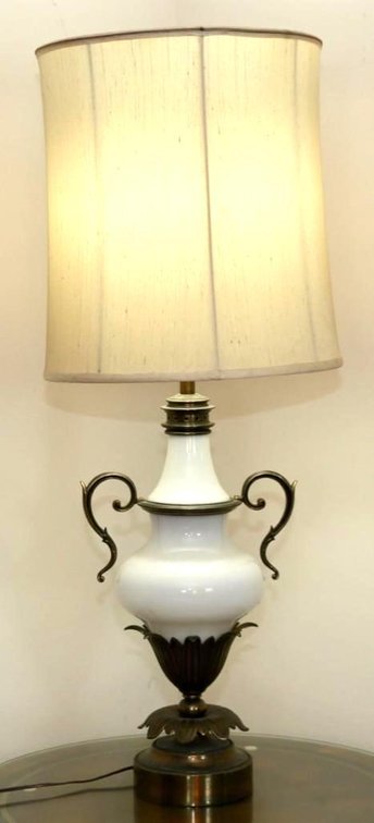 White Urn Shape Lamp
