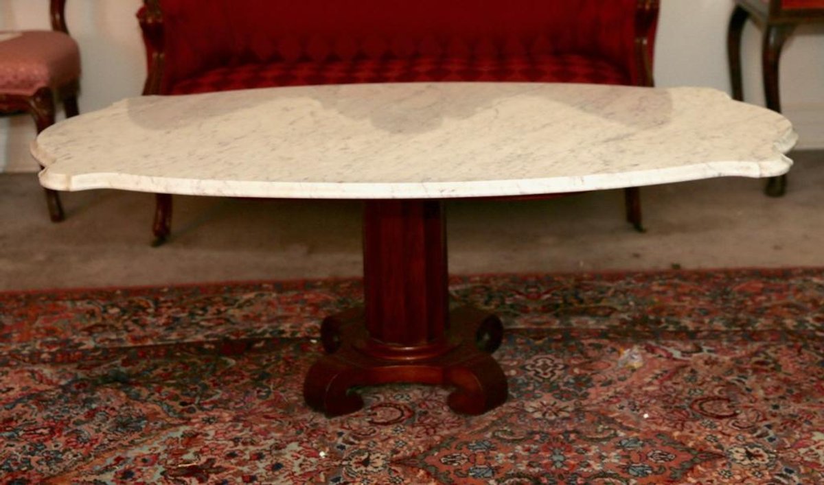 Empire Style Marble Turtle Top Coffee Table