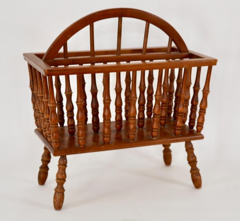 Modern Cherry Magazine Rack