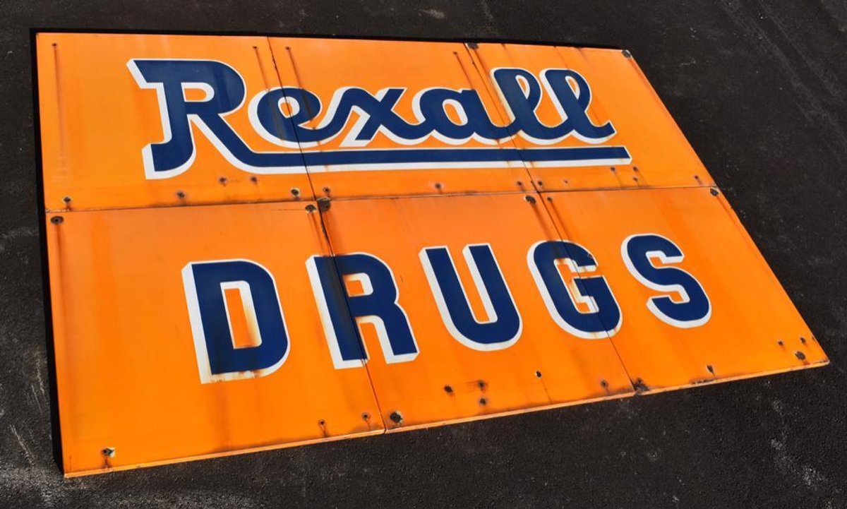 Vintage Rexall Drug Sign