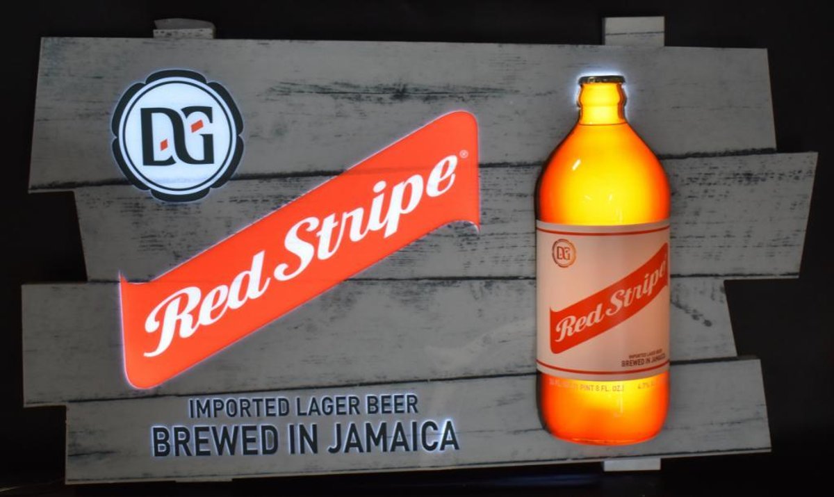 Red Stripe 3D Light