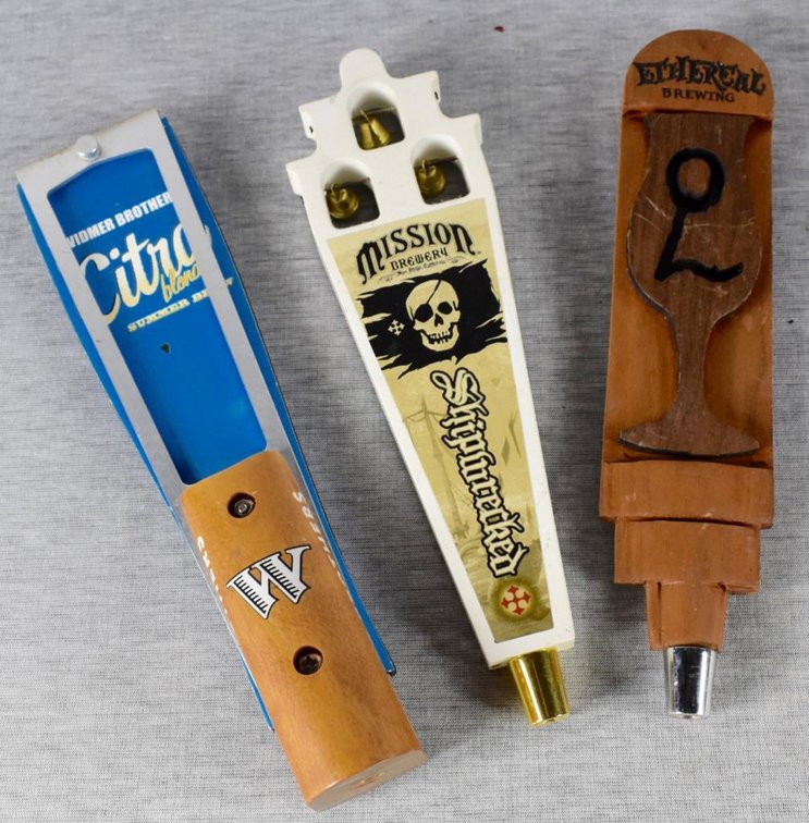 Three Beer Taps