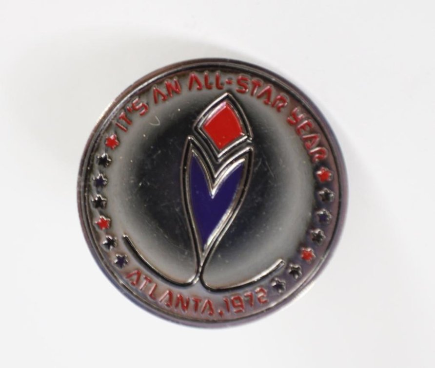 1972 Atlanta All Star Baseball Game Press Pin