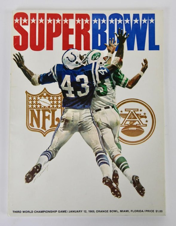 Official Super Bowl III, 1969 Program- Jets vs. Colts