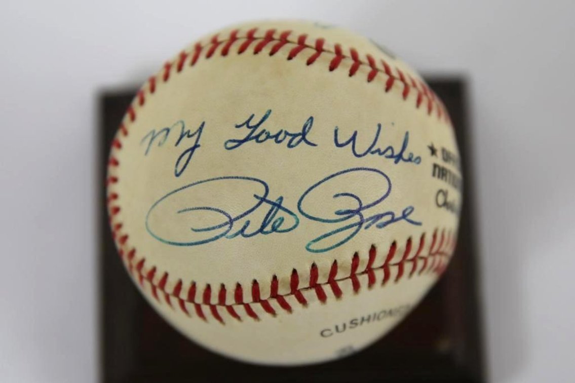 Pete Rose, Joe Morgan and Tony Perez Signed Baseball