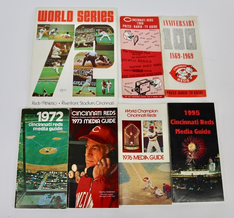Multi-Decade Cincinnati Reds Media Guides