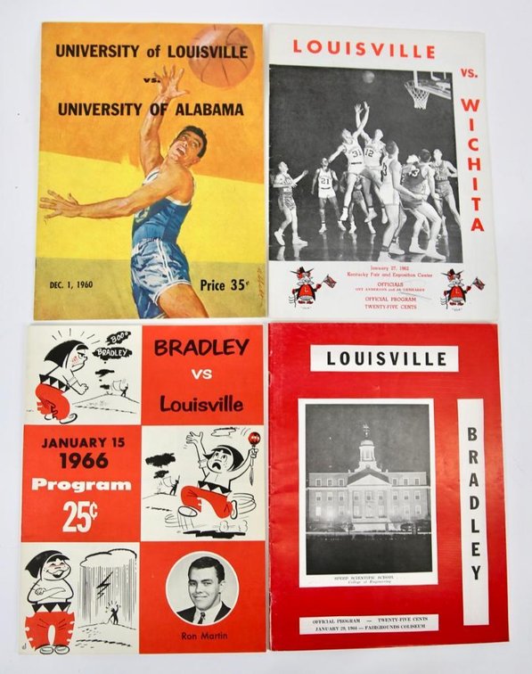 Four Vintage 1960s UofL Basketball Programs