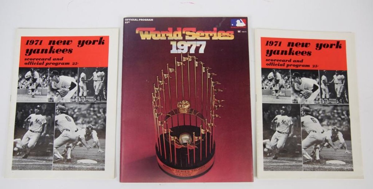 Three 1970s New York Yankees Programs- World Series