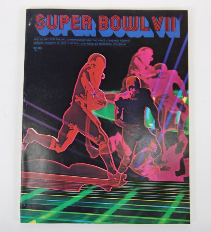 1973 Super Bowl VII Official Program