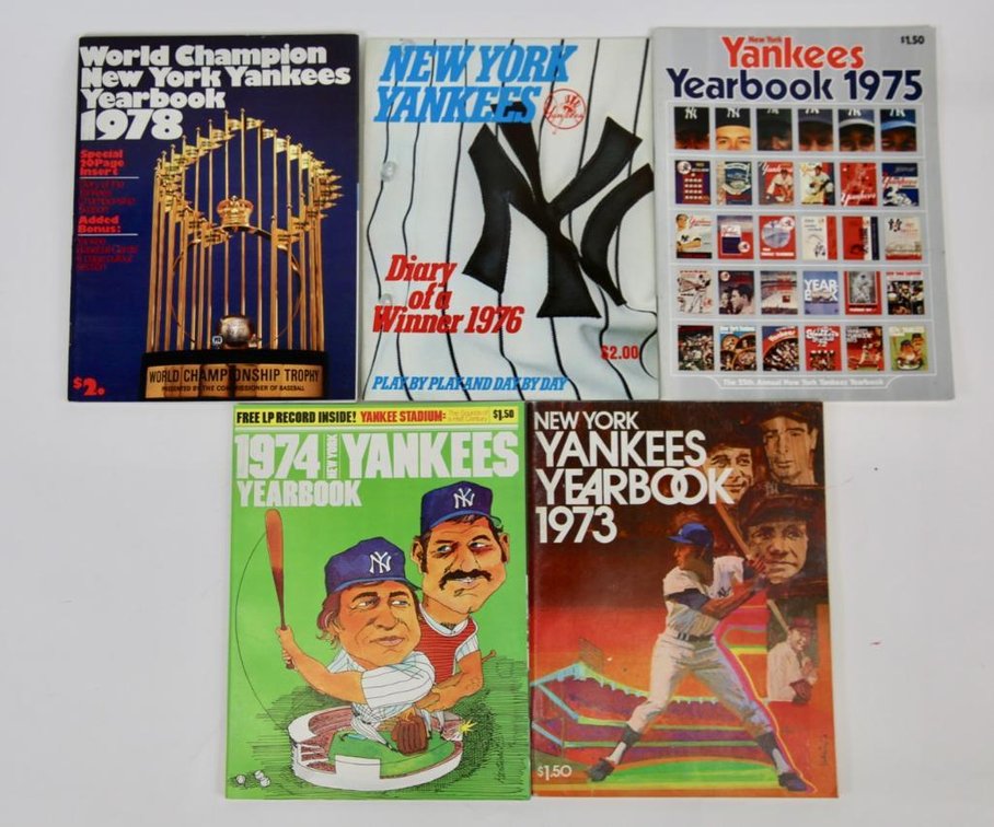 1973-78 New York Yankees Yearbooks