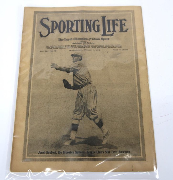 Sporting Life Newspaper, Jan. 1, 1916- Jake Daubert