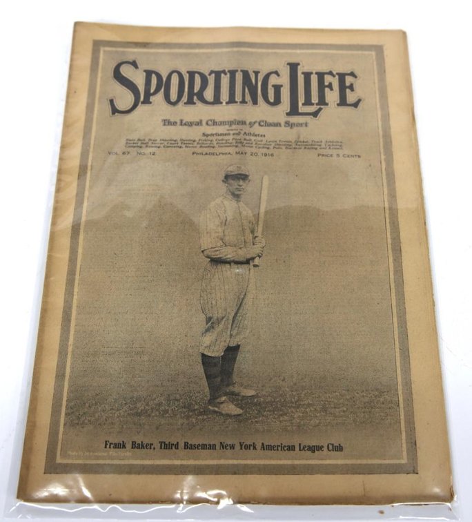 Sporting Life Newspaper, May 20, 1916- Frank Baker