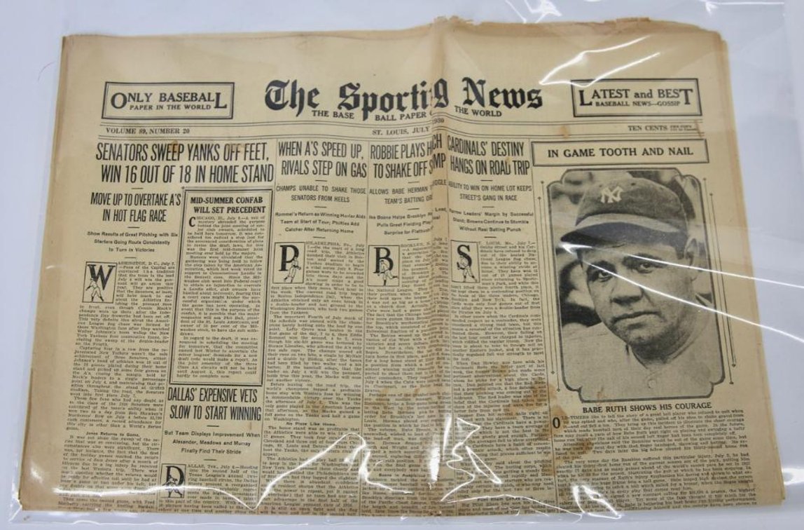 The Sporting News Jul. 1930- Babe Ruth