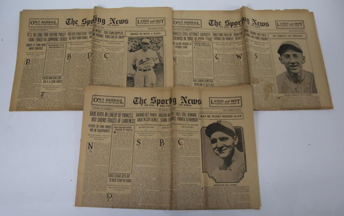 The Sporting News Apr. 1930- Ski Melillo, Billy Rogell