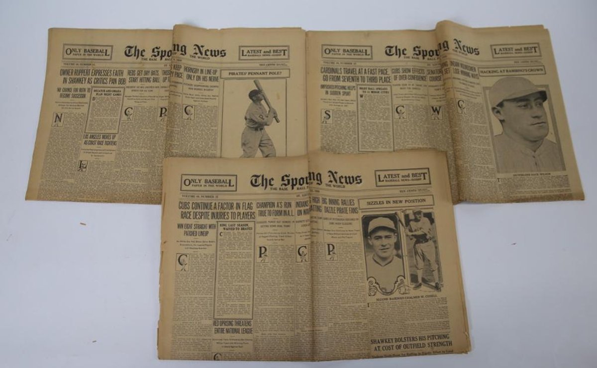 The Sporting News May 1930- Hack Wilson, Adam Comorosky, Chalmer Cissell