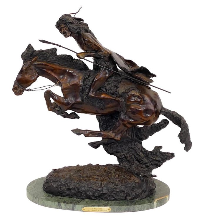"Cheyenne" Bronze Sculpture by Frederic Remington