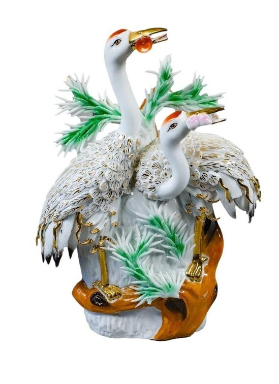 Asian Style Glazed Cranes
