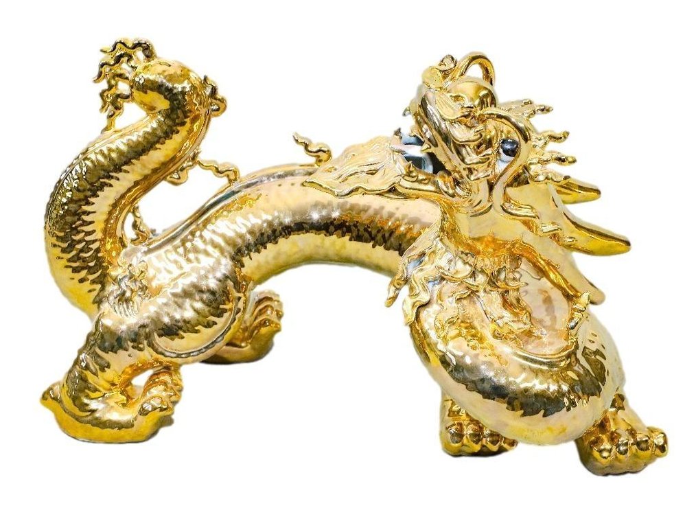 Porcelain Gilded Parade Dragon