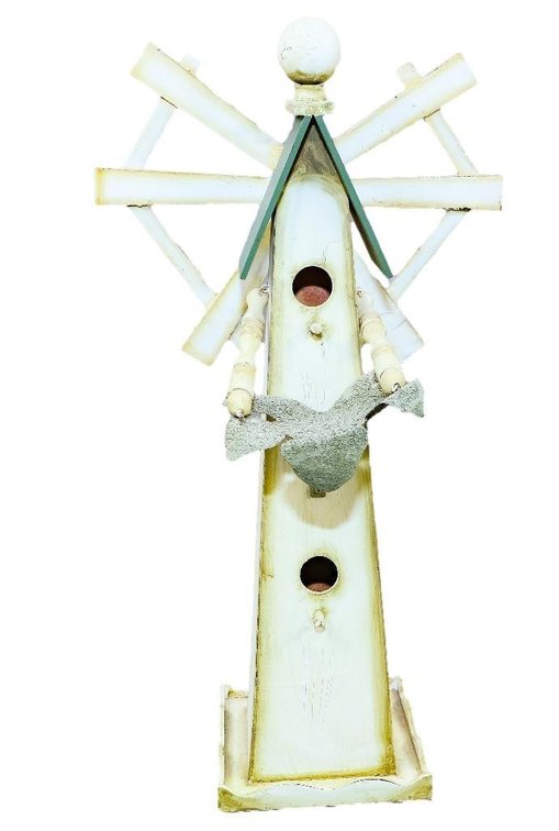 Table Top Windmill Birdhouse