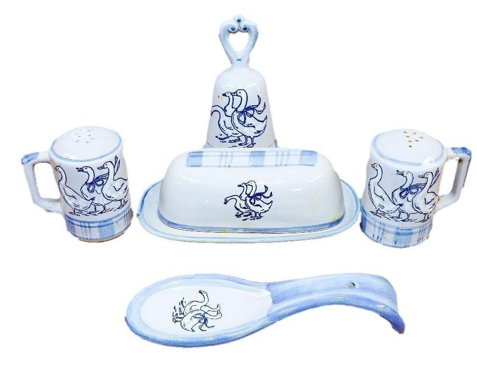 Five Louisville Stoneware Accessories
