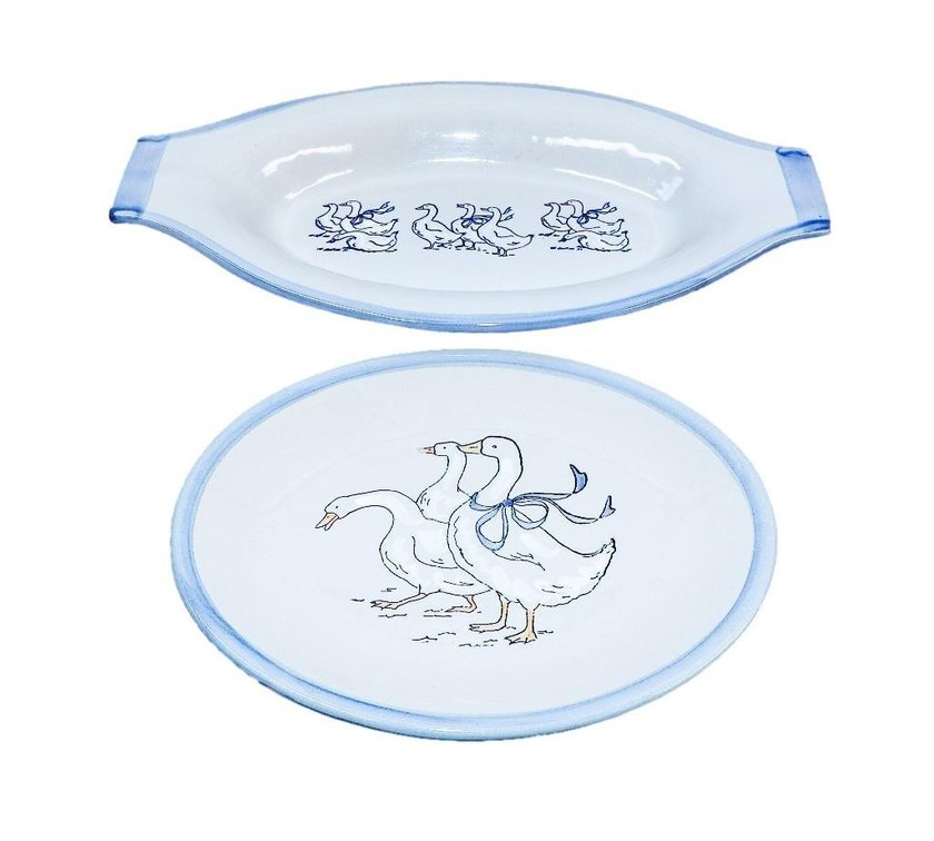 Louisville Stoneware Serving Plate and Platter