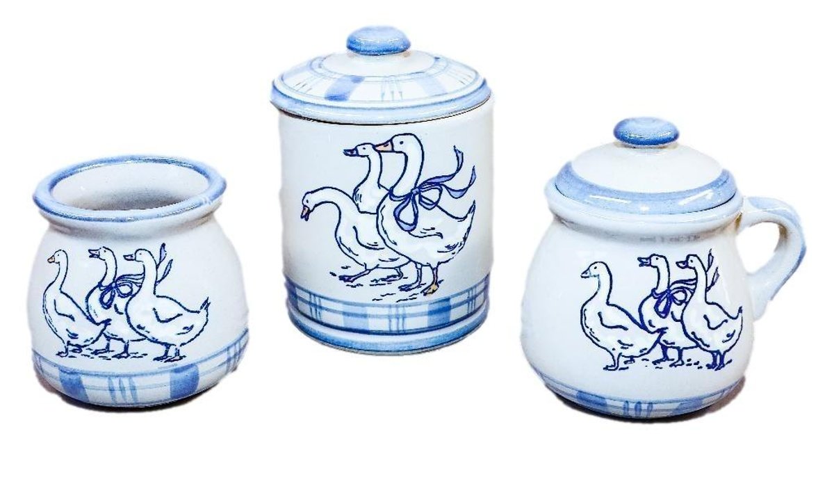 Three Louisville Stoneware Accessories