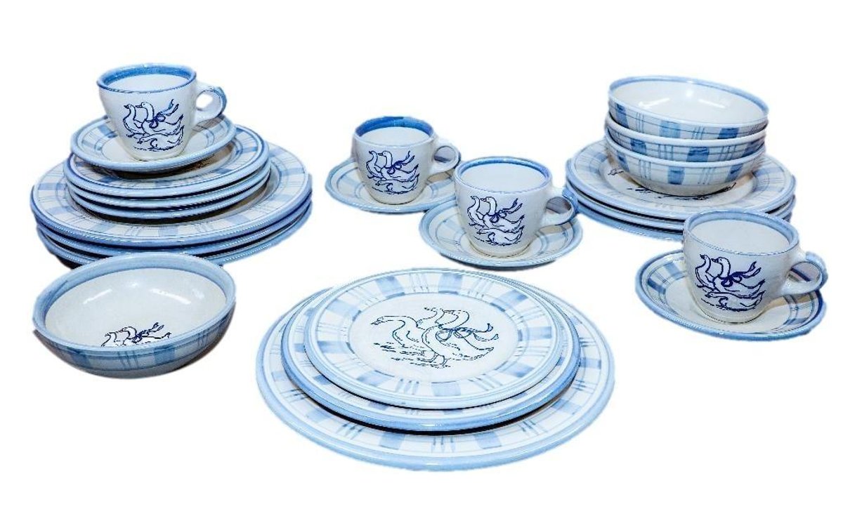 Four Louisville Stoneware Place Settings