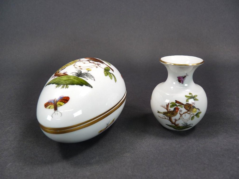 Herend Porcelain Birds & Butterflies Set