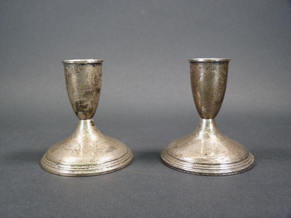 Empire Sterling Silver Weighted Candlesticks