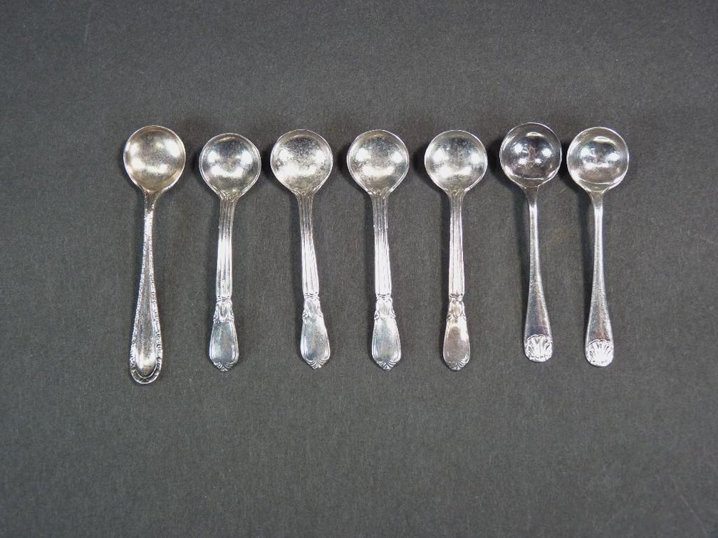 7 Sterling Silver Salt Spoons