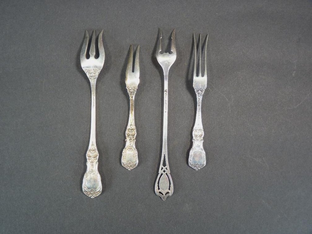 Sterling Silver Seafood Cocktail Forks