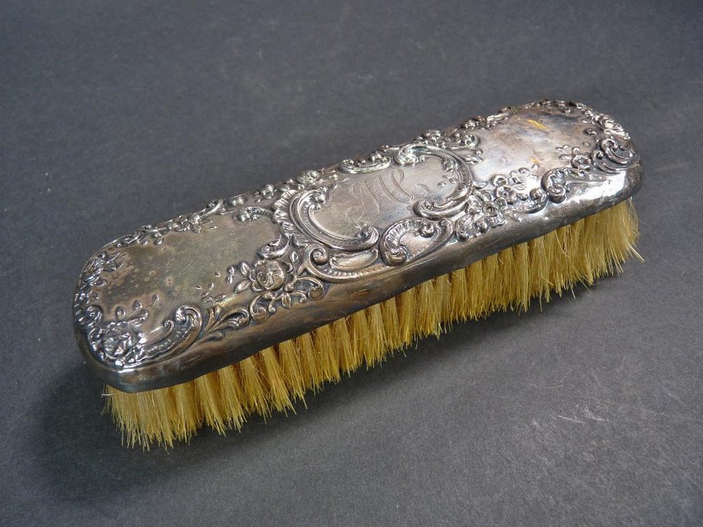 Gorham Sterling Silver Repousse Brush