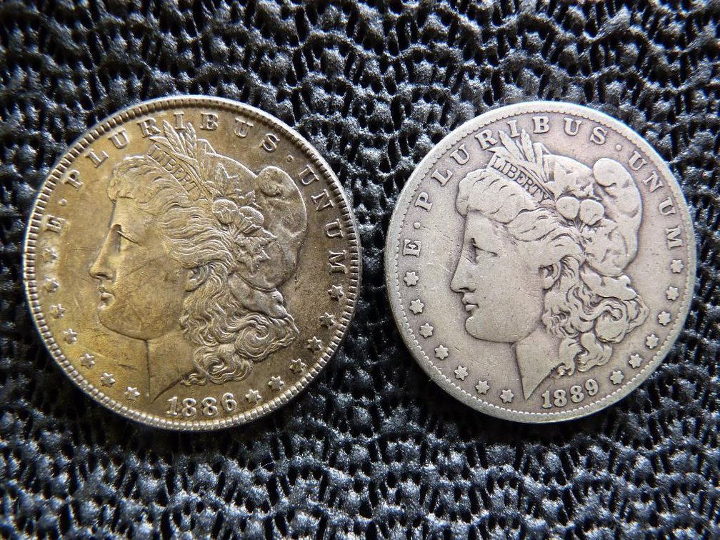 Morgan Dollars 1886, 1889