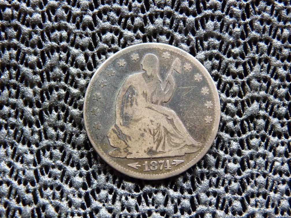 1874 Liberty Seated Half Dollar Variety 5