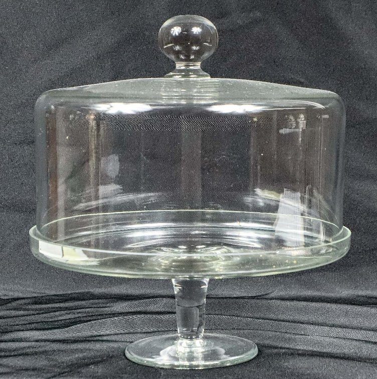 Glass Pedestal Dome Top Cake Stand