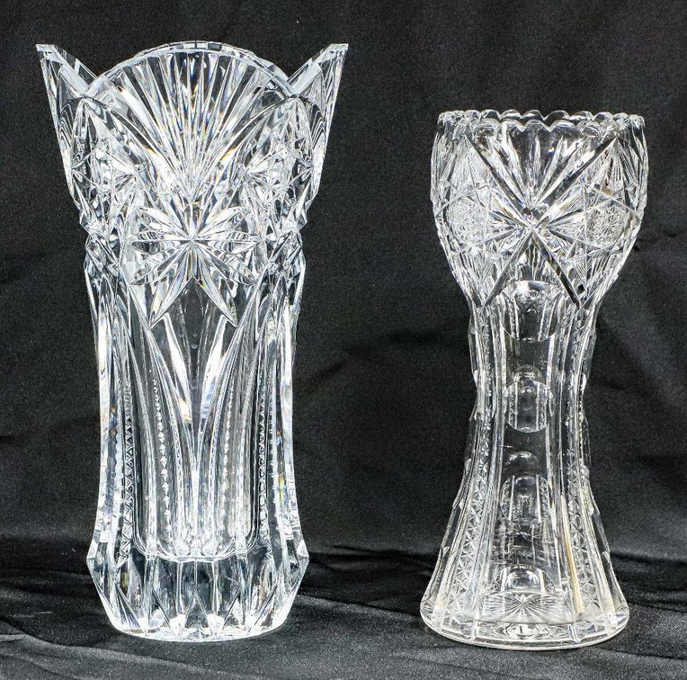 Two Crystal Vases