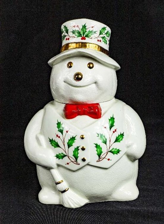 Lenox Snowman Cookie Jar