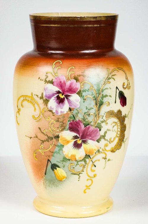 Hand Painted Bristol Style Vase