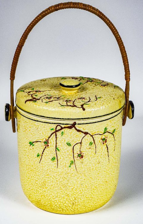 Hand Painted Mid Century Modern Cookie Jar