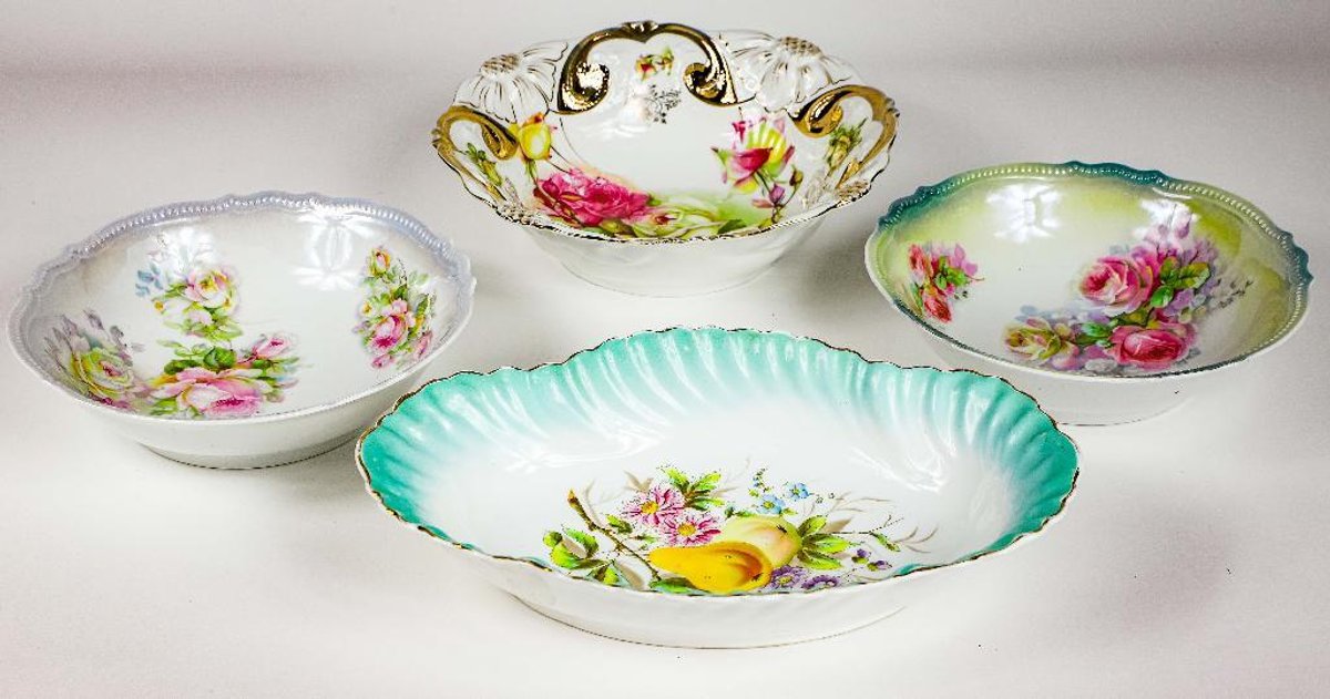 Hand Painted and Lustreware Bowls