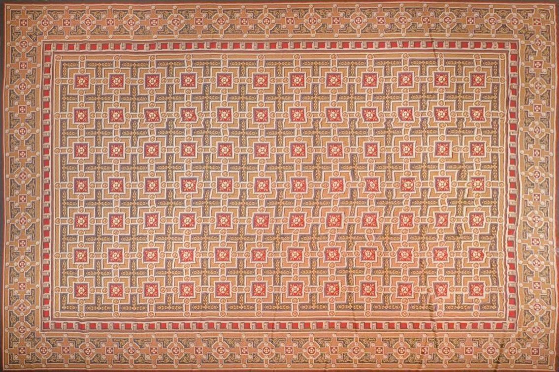 Hand Woven Wool Needlepoint Rug
