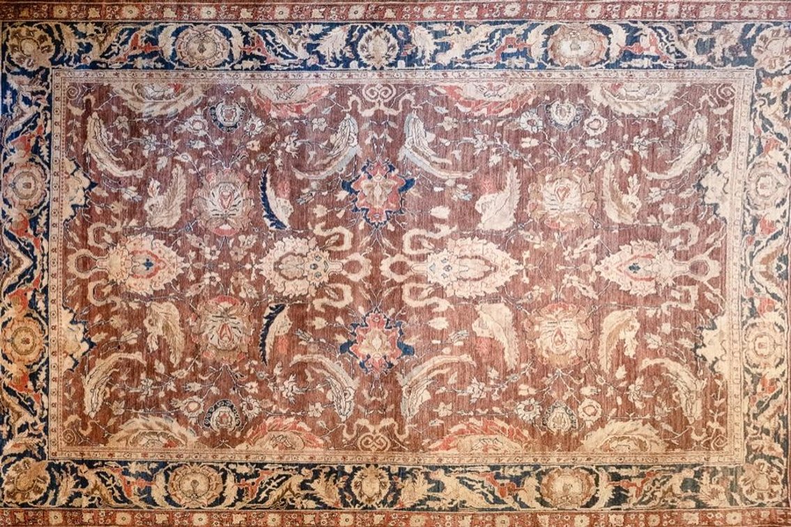 Hand Knotted Wool Agra From Pakistan