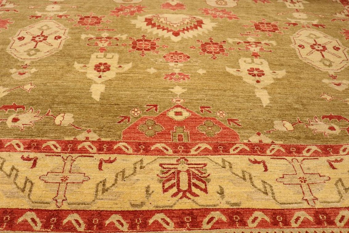 Hand Knotted Wool Oushak From Pakistan
