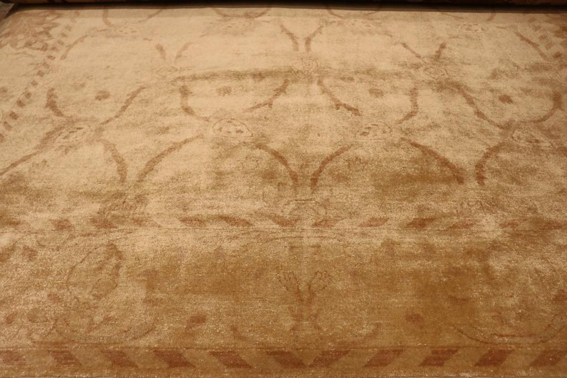 Hand Knotted Wool Oushak From Turkey