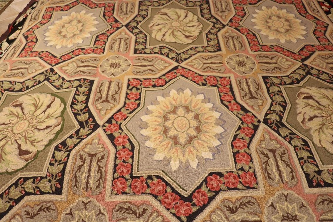 Hand Woven Wool Hooked Rug