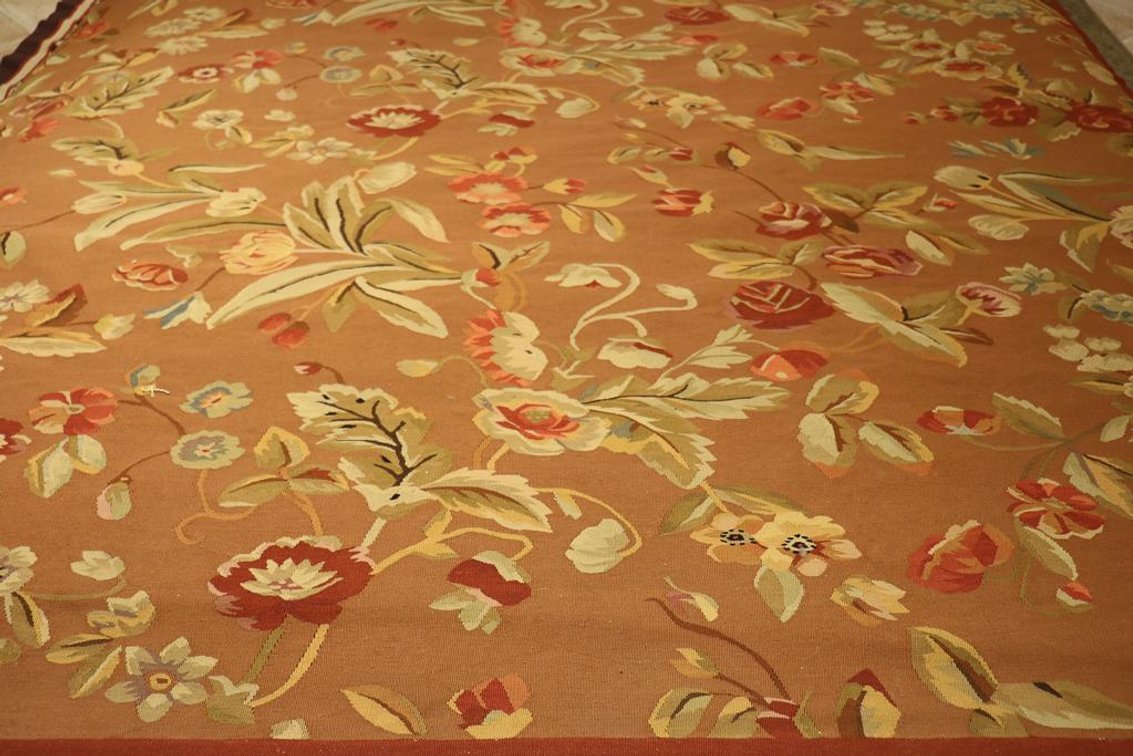Hand Woven Wool Aubusson Rug