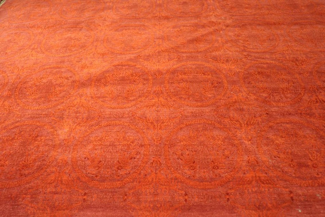 Hand Knotted Wool Tibetan Rug From Nepal