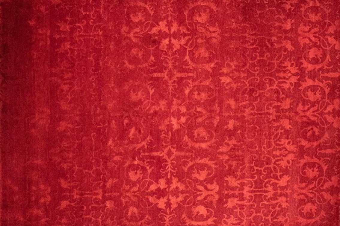 Hand Knotted Wool Tibetan Rug From Nepal
