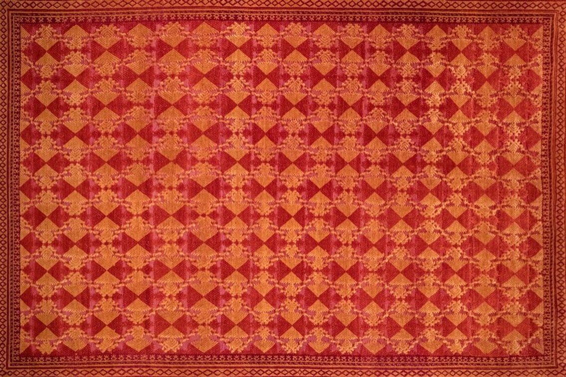 Hand Knotted Wool Tibetan Rug From Nepal